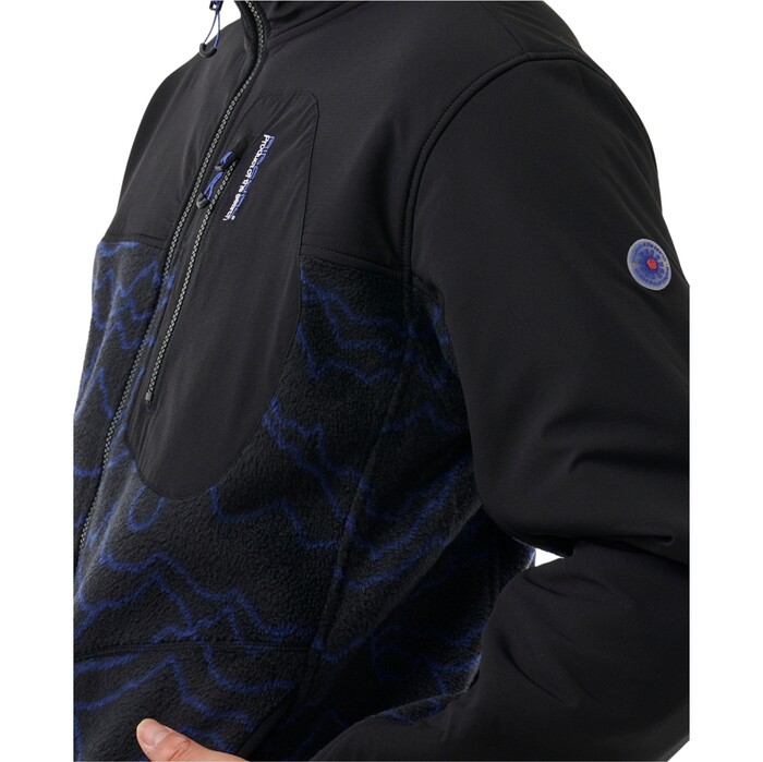 2024 Rip Curl Hombres Anti Series Bsqueda Zip Crew 05OMFL - Black / Berry